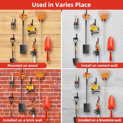 6 PCS Heavy Duty Garage Wall Hooks for Hanging, Loading Capacity 200 LBS for Storage Hooks, 3.8inch Hanging Hook for Garage Organization,Wall Mount Utility J Hook with Wall Anchors and Screws - style: 6 Pack-3.8"