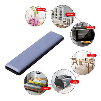 Furniture Sliders for Carpet & Hardwood Floors, Self-Stick Teflon Glides, Rectangle 25 * 100mm, 4 Pack - size: rectangle25*100mm