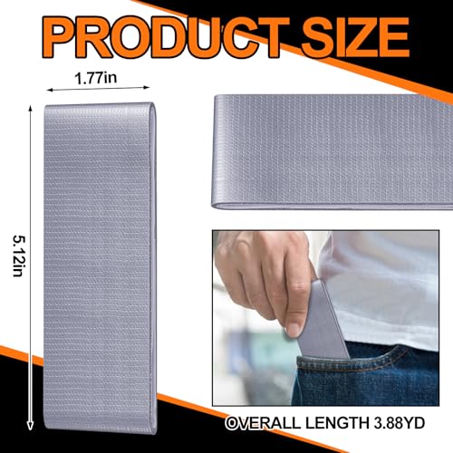 4 Pack 1.77 in x 10 ft Travel Duct Tape Mini Pocket Size Flat Roll Flexible Heavy Duty Waterproof Tear by Hand for Repair Outdoor Emergency Gear EDC DIY Craft Camping Hiking (Silver) - size: Silver