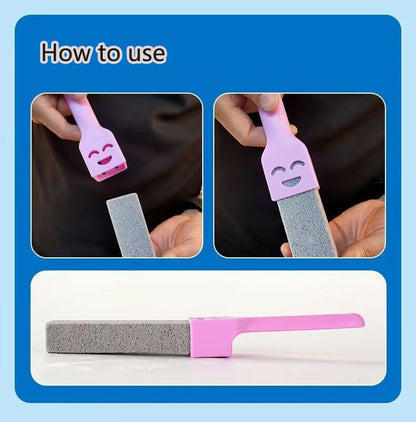 10 Pack Pumice Stone Scouring Sticks with 2 Universal Handles, Grey Pumice Stone Cleaner for Cleaning Toilets, Bathrooms, Kitchens, Spas and Pools, Plus 1 Dual-Use 2-in-1 Dustpan Brush (11-in-1) - color: 11-in-1