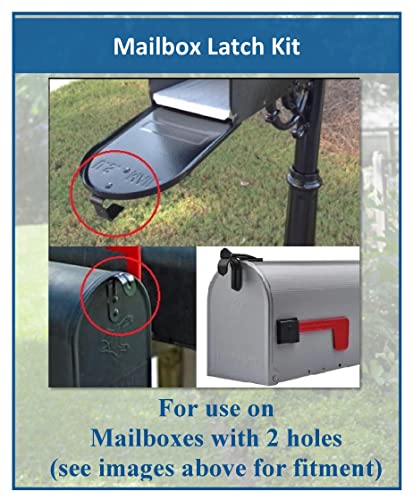 New Mailbox Plastic Latch Set Repair Kit for Solar Group Mail Box Metal Mailbox Repair (1)