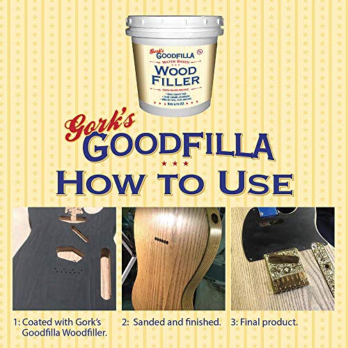 Goodfilla Ash, 8 oz, Wood and Grain Filler, Stainable, Tintable, Sandable, Zero Waste, Non-Toxic, USA Made - color: Ash, size: 8 oz