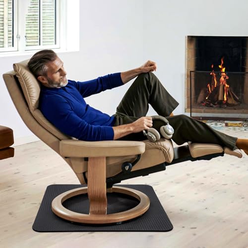 Non-Slip Recliner Pad for Hardwood Floors, Premium Recliner Floor Gripper Pad to Keep Furniture from Sliding, Anti Slip Furniture Mat Gripper for Under Recliner Sofa Couches Chairs Carpet