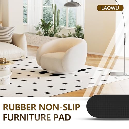 4 PCS 30Inch Non-Slip Furniture Rail Pads for Hardwood Floors, Recliner Non Slip Grippers, Recliner Floor Protector, Anti-Slip Furniture Pads Keeping Recliners Sofas Couches Chairs Furniture in Place - size: 4 Pcs Rail-Black