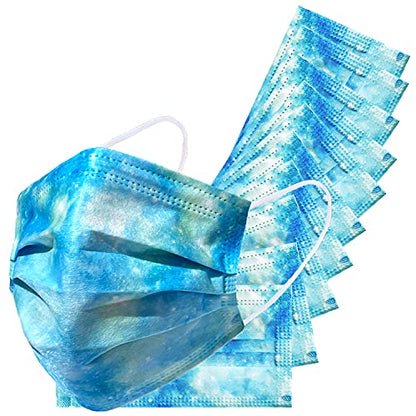 Disposable Safety Mask 3 Layer Protection Face Mask for Adults 50 pcs (Cosmo Day) - color: Cosmo Day