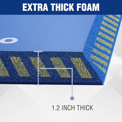WORKPRO Extra Thick Kneeling Pad, Soft Foam Knee Cushioning, Extra Large Foam Kneeler Mat for Auto-Repair, Gardening, Workout Supplies, 28 x 16 x 1.2in, Blue - color: Blue
