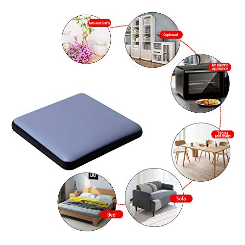 Furniture Sliders for Carpet and Hardwood Floors Adhesive PTFE (Teflon) Furniture Glides Sliders,Self-Stick Chair Sliders Pads (4, square50mm/ 1.97 inch) - size: square50mm