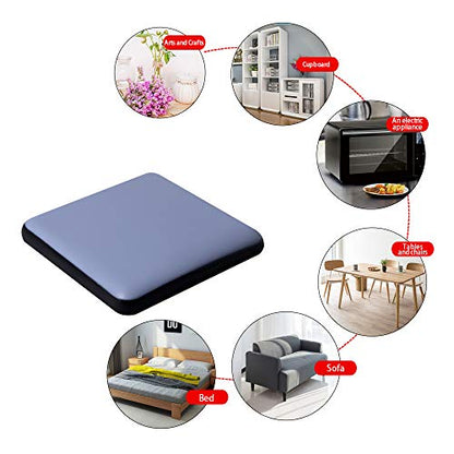 Furniture Sliders for Carpet and Hardwood Floors Adhesive PTFE (Teflon) Furniture Glides Sliders,Self-Stick Chair Sliders Pads (4, square50mm/ 1.97 inch) - size: square50mm