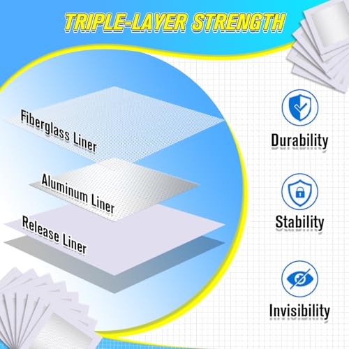 DIYSELF 18 Pack Drywall Repair Kit, Rapid Wall Patch Repair Kit with 2 Spackle Tubes & 6 Wall Patches, Drywall Putty for Nail Holes, Sheetrock, Home Repair, Wall Plaster, Hole Filler, Spackling Paste - size: 18 Pack