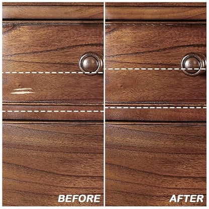 Touch Up Paint Pen,Furniture Markers Touch Up,Wood Stain,6 Sets (Marker Pen+Crayon),Brown Markers Cover All Scratches,Scuffs,and Damage to Wood Furniture and Flooring,Home Essentials