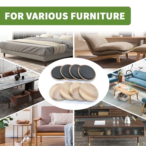 Furniture Sliders for Carpet 16 PCS - 2 1/2 inch Furniture Moving Slider Chair Legs Floors Protectors Furniture Movers Sliders – Move Your Furniture Easy & Safely(for Carpet) Beige Coffee - size: 16 PCS 2 1/2 inch Beige Coffee