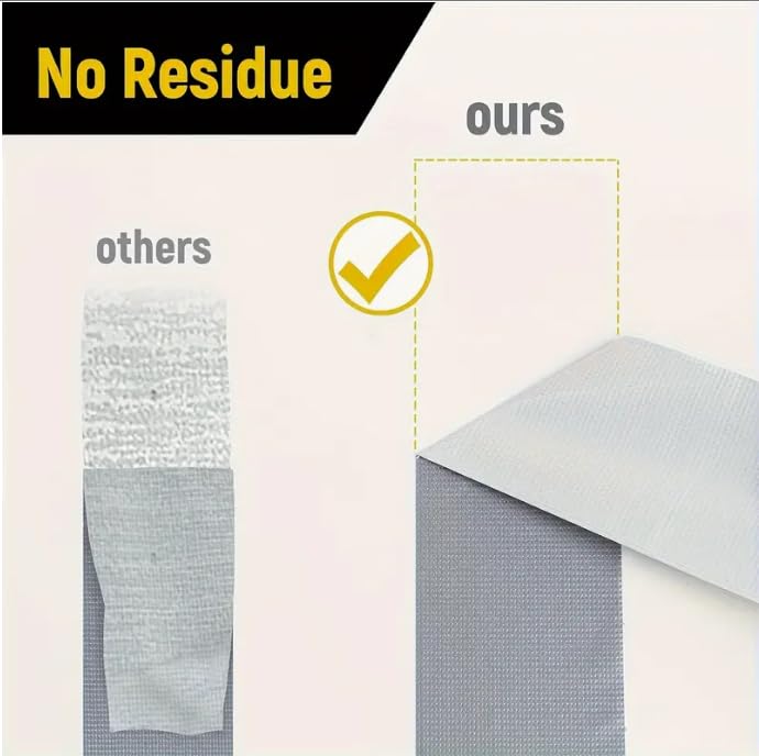 Heavy Duty Cloth Waterproof Tape 2" x50ft, Fiberglass Reinforced for Roofing/Pipes, Butyl Rubber Adhesive - Weatherproof & UV Resistant (Gray) - color: 1 year ash