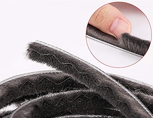 Weather Stripping Door Seal - Seals 5m (16ft) Soundproof, Draft & Dustproof Strip for Doors, Windows, Cabinet Doors with Noise Cancelling Window Inserts 7mm x 8mm (0.276 x 0.315 Inch), Gray - size: 7 mm x 8 mm