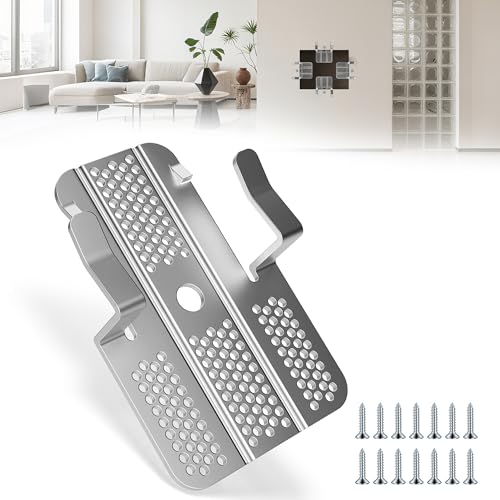 52 Pack Drywall Repair Clips,Easy Install Drywall Clip 1/2 Inch,Professional Hole Repair Patch Kit for Wall and Sheetrock, Strong Metal Backing Clips with Screws for Home Improvement - color: Silver-52