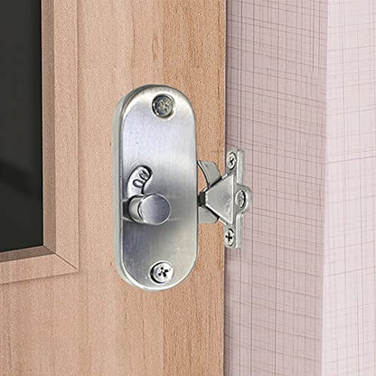 Sliding Bolt Door Lock,Slide Locks for Inside Door,90 Degree Moving Door Right Angle Buckle Privacy Lock, 90 Degree Latch
