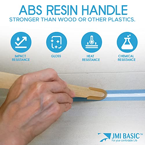 JMIBASIC Grout Caulk Finishing Tool - Multi Size 4 Pieces Set - Smooth Grout Sealant Silicone Caulking Tool - Rubber Spatula Spreader - Grout Sealer Applicator - Ergonomic Handle Grip_ABS (0.78 Inch) - size: 0.78 Inch