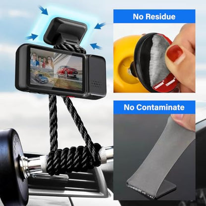 Heavy Duty Double Sided Tape, Heat-Resistant Heavy Duty Mounting Tape Kit, Strong Sticky Pads for GPS/DashCamera Suction Cup Mount (Square-1in-48pcs)