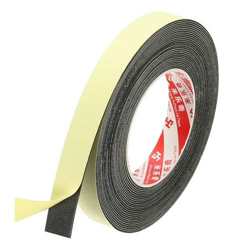 PATIKIL 3/4 Inch x 33 Ft Weather Stripping Door Seal Strip, 1mm Thick EVA Self Adhesive Foam Seal Tape for Door Window Insulation, Black - size: 3/4 Inch x 33 Ft