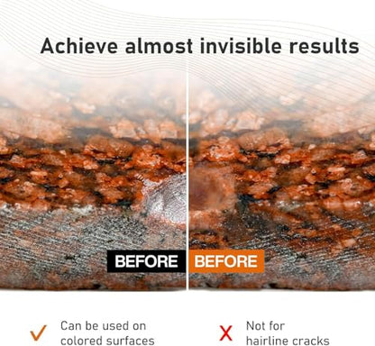 Granite Countertop Repair Kit (Clear Color + Polisher) - Made by Engineers I Also for Marble, Quartz, Acrylic, Fiberglass, Porcelain, Tile & Ceramic Surfaces I Easy Process & Quick Results - color: Clear