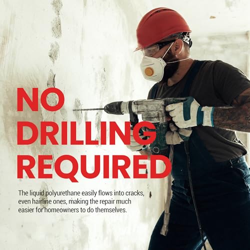 RadonSeal DIY Concrete Foundation Crack Repair Kit (20-ft) - The Homeowner's Solution to Fixing Basement Wall Cracks Like The Pros