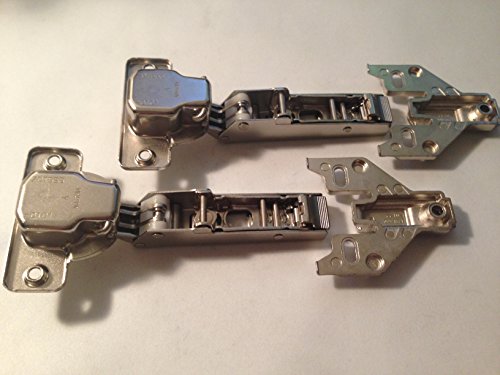 2 Blum 120 Degree Clip On Hinge With Face Frame Adapter - NEW