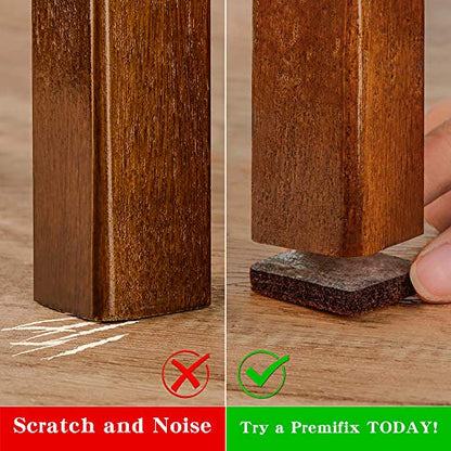Large Felt Furniture Pads 6" x 4" Set of 8 Cut Furniture Felt Pads Sheets Brown Self Adhesive Anti Scratch Heavy Duty 5mm Thick Floor Protector for Hardwood Floorfor Hardwood Floor - size: 8pcs Rectangle