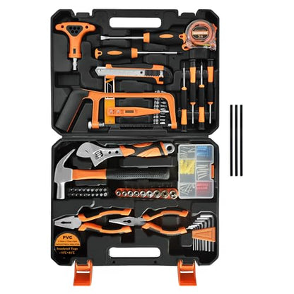 Tool Set,182-Piece Home Repair Tool Kit for Men Women College Students,Household Basic Hand Tool Sets with Case for Home Maintenance,Dorm Essentials and DIY Projects - size: 182 pcs