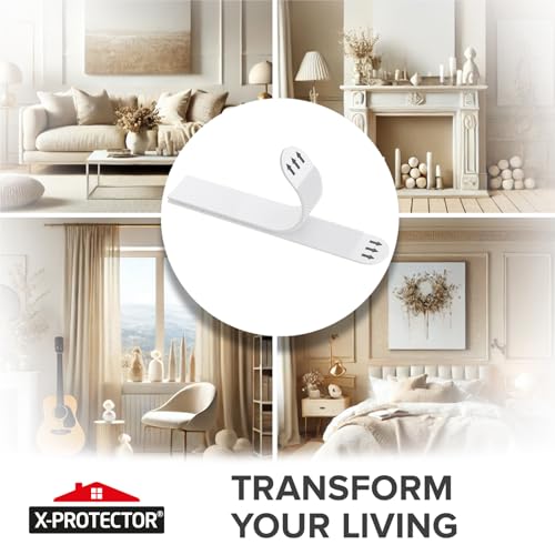 X-Protector Picture Hanging Strips - 16 Pairs Damage Free Picture Hangers - Self Adhesive Hangers Without Nails - Heavy Duty Wall Hanging Strips - Wall Sticky for Hanging Up to 25 LBS (Size XL) - size: XL