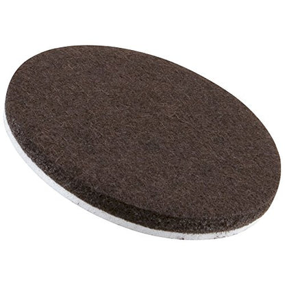 SOFTTOUCH 4723195N Heavy Duty 2-1/2 Inch Felt Furniture Pads to Protect Hardwood Floors from Scratches, Brown, 4 Count