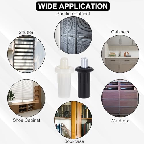20Pcs Cabinet Door Repair Pins Damper Replacement Repair Pins Spring Loaded Pins Metal Furniture Fittings Connector Telescopic Pins