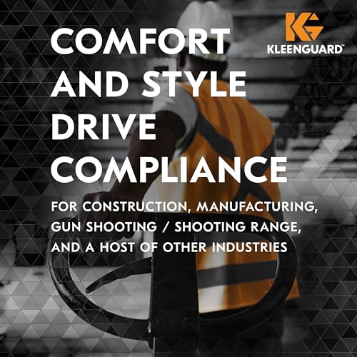 KleenGuard™ V30 Nemesis™ Safety Glasses (22475), with Anti-Fog Coating, Smoke Lenses, Black Frame, Unisex Sunglasses for Men and Women (Pack of 12)