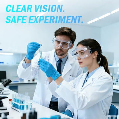 1 pack Anti-Fog Safety Goggles, Protective Safety Glasses, Eye Protection - color: 1 Pack