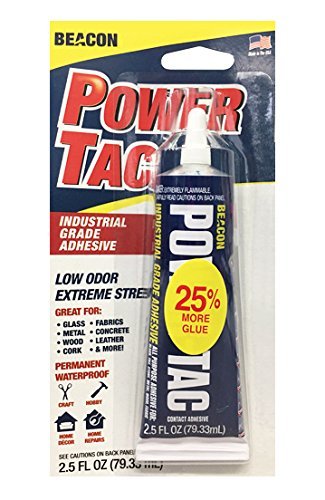 BEACON Power-Tac - The Ultimate All-Purpose Glue with Superior Strength, Low Odor, and Fast 10-Minute Dry Time, 2.5-Ounce, 12-Pack - size: 2.5-Ounce, style: 12-Pack