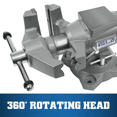 Wilton Multi-Purpose Bench Vise, 6-1/2" Jaw Width, 6-1/4" Jaw Opening, 3-1/4" Throat (Model 650P) - size: 6-1/2 in.