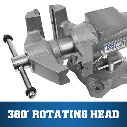 Wilton Multi-Purpose Bench Vise, 6-1/2" Jaw Width, 6-1/4" Jaw Opening, 3-1/4" Throat (Model 650P) - size: 6-1/2 in.