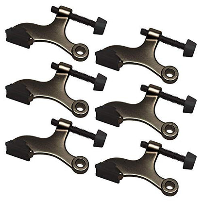 Nuk3y Hinge Pin Heavy Duty Adjustable Door Stop (6 Pack, Oil Rubbed Bronze) - color: Oil Rubbed Bronze, size: 6 Pack