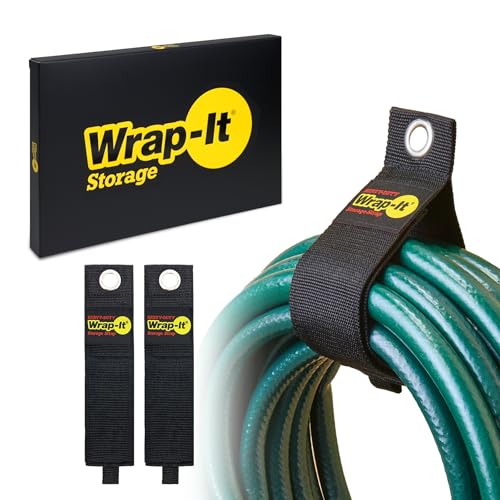 Heavy-Duty Wrap-It Storage Straps, 22" (2 Pack) - Hook and Loop Organizer Hanger for Extension Cords, Cables, Hoses, Rope and More for Garage, Home, Shop, Boat and RV Organization - size: 22" (2-Pack)