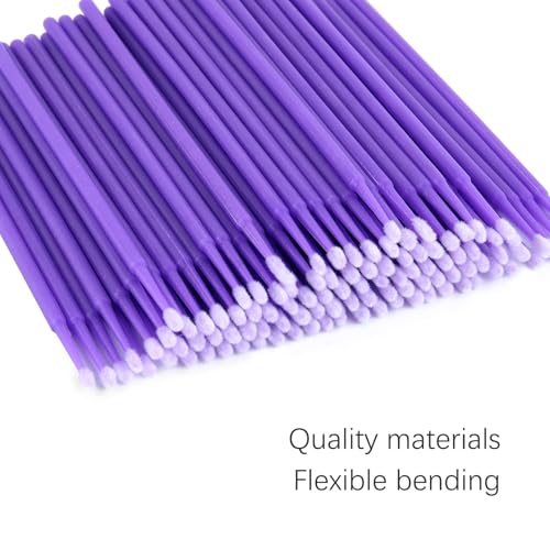 100PCS Car Touch Up Paint Brushes,Single-Use Micro Brushes for Refinishing Car Detail Paint Tiny Paint Brushes Scratches,Practical Car Accessories Micro Paint Brushes for Paint Chip Repair