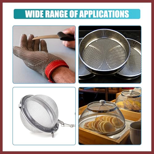 5PCS Welding Mesh Plastic Reinforcing Stainless Steel Wire Mesh Screen for Thermoplastic Repairs Welding Kit for Bumper Kayak Window Screen Mesh Fireplace Nets Replace Parts