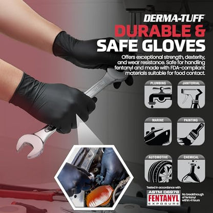 SAS Derma-Tuff Powder Free Nitrile - size: X-Large