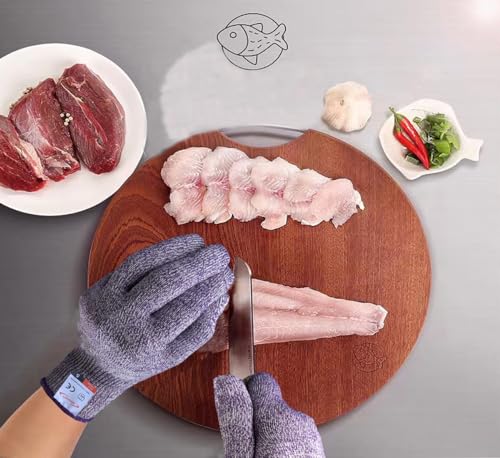 Cutting Gloves, 1 Pairs of Cut Resistant Gloves Food Grade, Cut Resistant Gloves for Kitchen, Oyster Shucking, Fish Fillet Processing, Carving Wood and Gardening(Small-Violet) - color: Violet, size: Small (Pack of 2)
