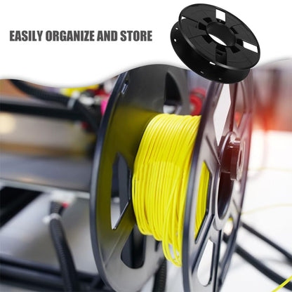 TEHAUX 2pcs Cord Storage Reel Lightweight Plastic Cable Extension Cord Reels for 3D Printer Filament Home School Studio Organization