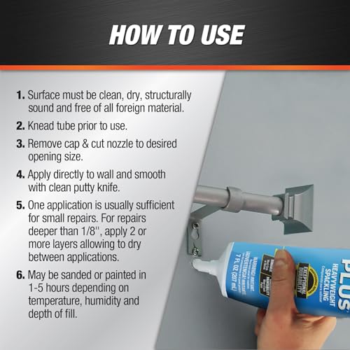 DAP Alex Plus Spackling, White, 7 Oz (7079818744)