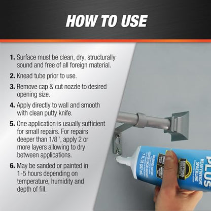 DAP Alex Plus Spackling, White, 7 Oz (7079818744)