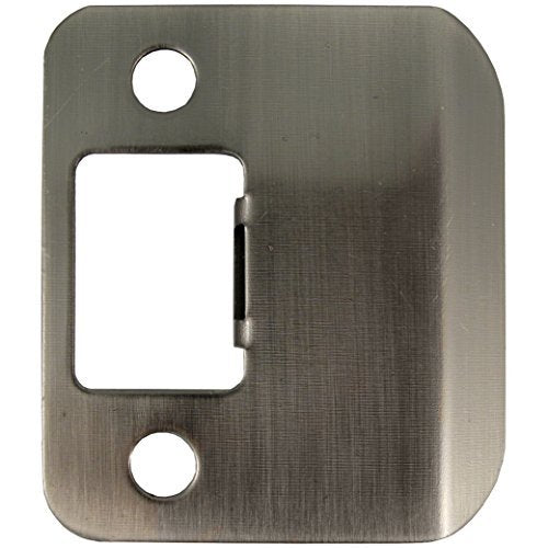 Round Corner Extended Lip Strike Plate, 2-1/4" x 1-1/2", (2" Overall Length), Antique Nickel by Stone Harbor Hardware - color: Antique Nickel