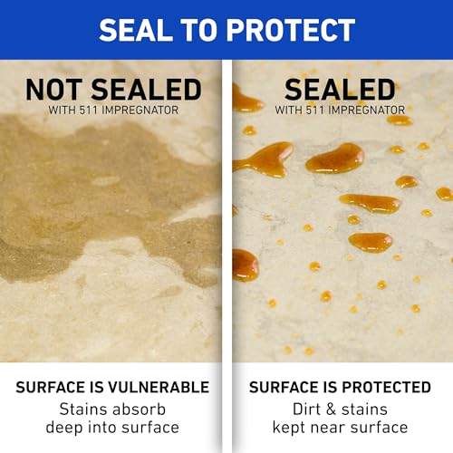 Miracle Sealants 511 Impregnator Advanced Penetrating Sealer for Countertops, Stone, Tile & Grout, Quart - size: Quart