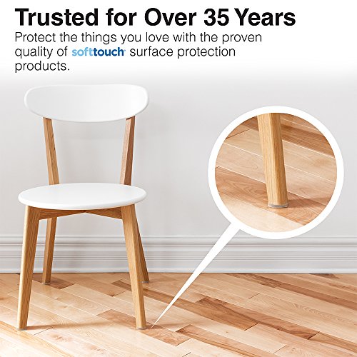 SOFTTOUCH 4713695N Heavy Duty 3 Inch Felt Furniture Pads to Protect Hardwood Floors from Scratches, Linen, 4 Count - color: Linen, size: 3 Inch (4 Count), style: Standard Pack
