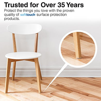 SOFTTOUCH 4713695N Heavy Duty 3 Inch Felt Furniture Pads to Protect Hardwood Floors from Scratches, Linen, 4 Count - color: Linen, size: 3 Inch (4 Count), style: Standard Pack
