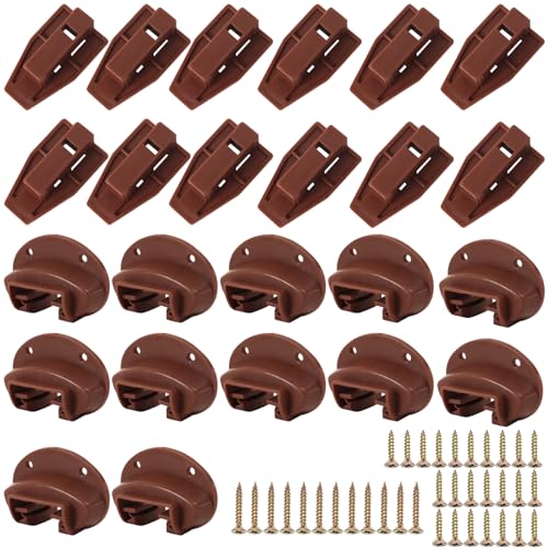 8 Set Drawer Guide Kit, Enhanced Commercial Slide Style Drawers for Kenlin Rite-Trak II 168, Vaughan Bassett, Legacy, Replacement Dresser Drawer Slides Repair Kit with Roller (Drawer Slides 12 Pack) - style: Drawer Slides 12 Pack