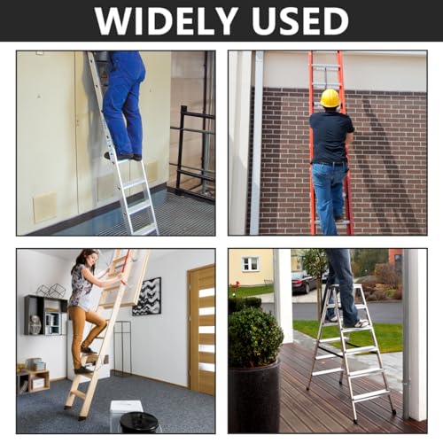 Cabilock Ladder Feet Cover, 4Pcs Non-Slip Step Ladder Feet Covers, Rubber Safety Pads Protector Replacement for Extension Ladder Accessories